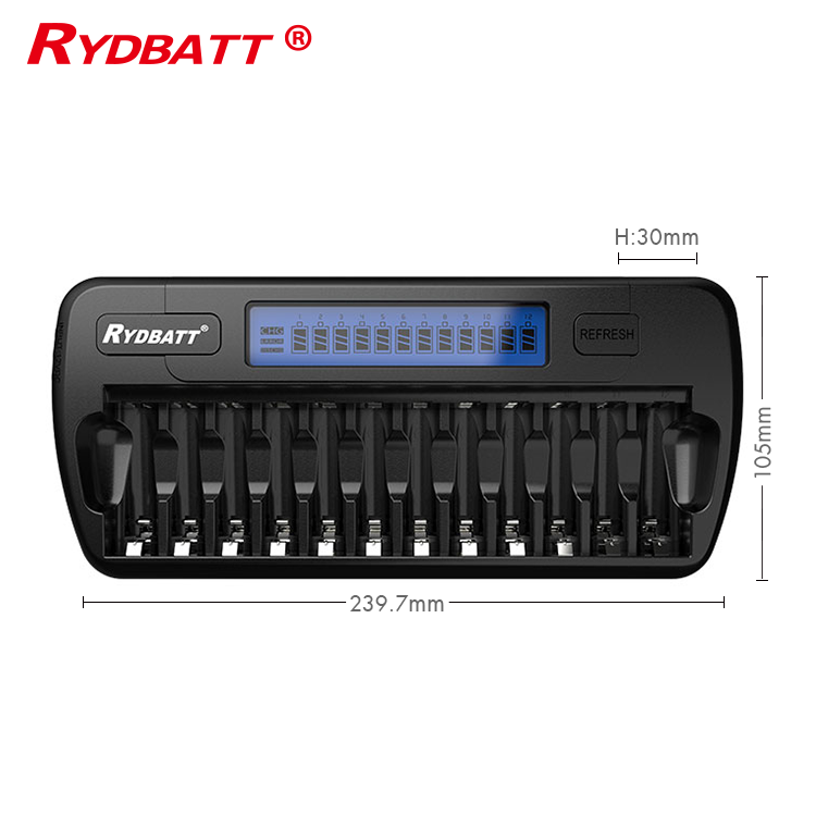 8 Slot NiMH Charger With LCD Display